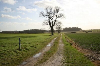 Foto 6x4 Farm Track Glentworth Landwirtschaftspur abseits der Northlands Road ne c2008