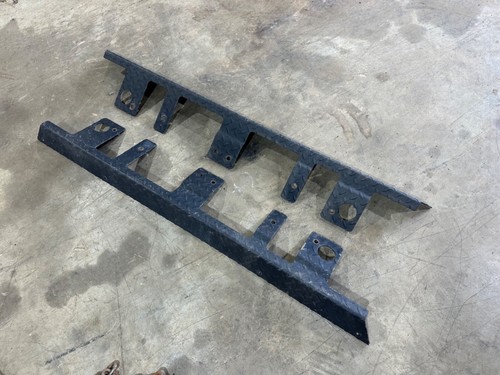 03-06 Jeep Wrangler TJ Rubicon OEM Black Rocker Guard Slider Pair Rock Trim Side - Picture 2 of 16