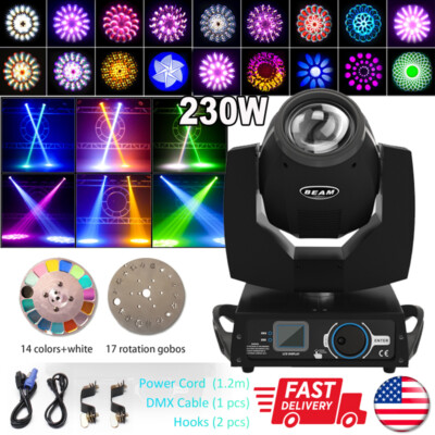 230W 7R Beam Moving Head Light RGBW 16Prism DMX Sharpy Strobe Stage DJ BAR Light