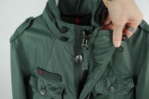 Strellson Swiss Cross Combat Military Green Casual Jacket Men's Regular 48 / M - Picture 3 of 15