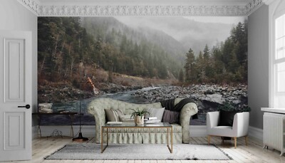3D Forest River Wallpaper Wall Mural Removable Self-adhesive 284 | eBay ...