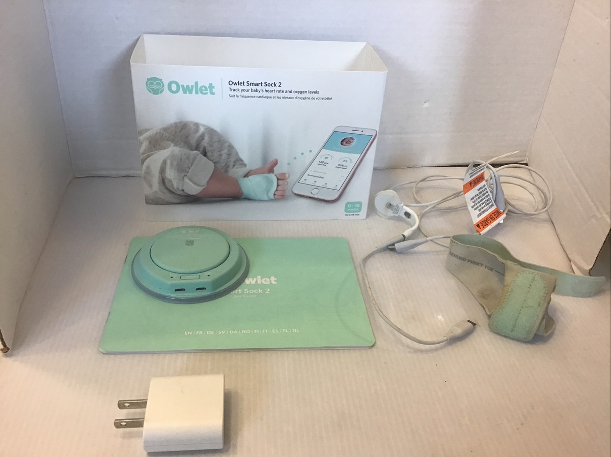 Owlet Smart Sock 2 Baby Monitor Size 3 Sock Only Read