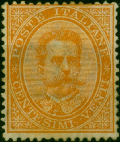Italy 1879 20c Arancione SG33 Sottile MM