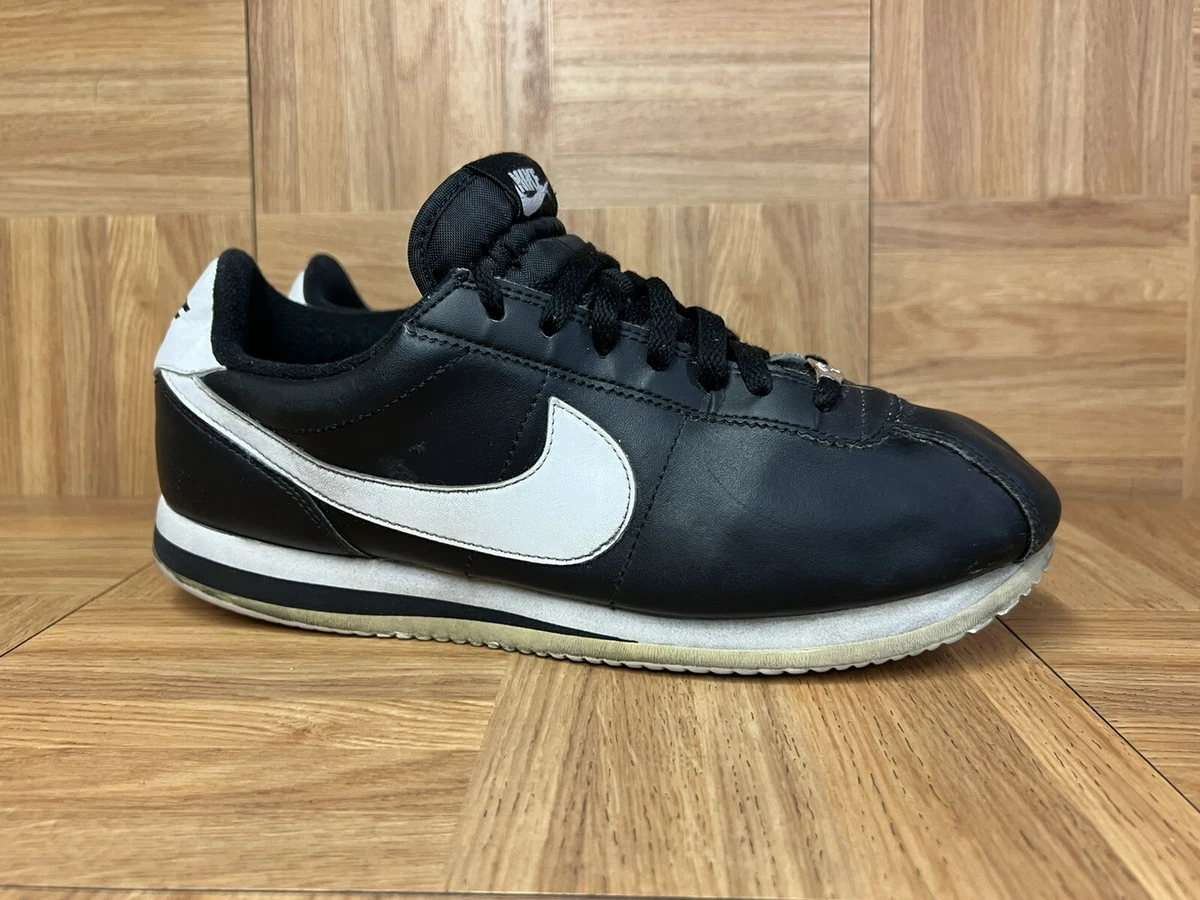 Nike cortez top leather noir