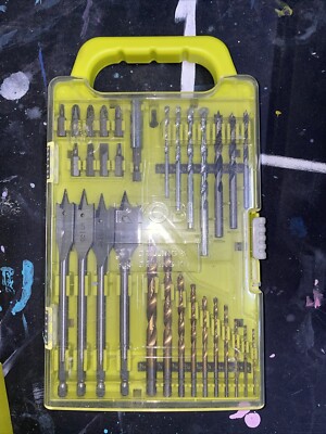 NEW Ryobi 31 piece drill bit/driver set 120503009 drill bits wood masonry  steel