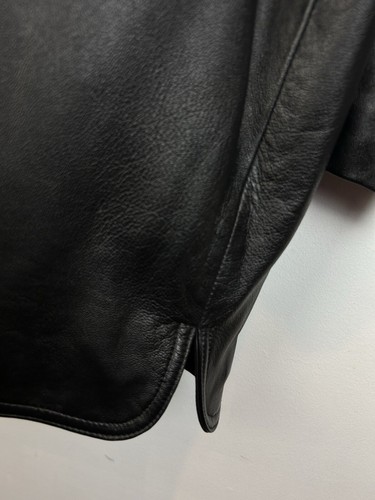 Centigrade Leather Jacket Coat Womans L Black Western Relaxed Fit Boyfriend - Picture 7 of 9