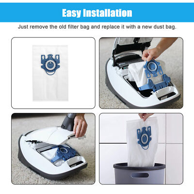 Miele Micro-Lined Disposable HEPA Synthetic Dust Bags For Vacuum Cleaners With E