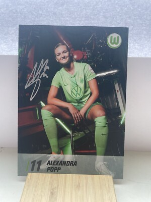 Autogrammkarte Original VfL Wolfsburg Frauen Alexandra Popp 24/25 AK DFB BL Neu