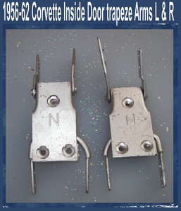 Corvette-1956-1957-1958-1959-1960-1961-1962-Door-Trapeze-Arms-for-Rods-in-Door