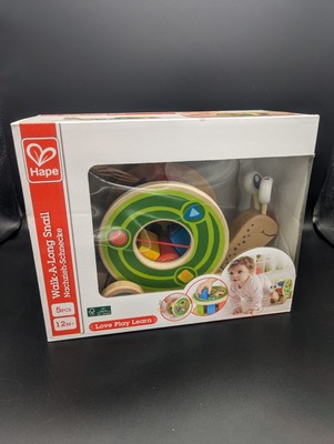 Holz Schnecke Holzspielzeug Nachziehtier 