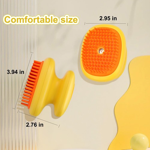 Cat Steam Brush, 3 in 1 Cat and Dog Grooming Brush Shedding, Pet Hair Cleaning - Picture 4 of 7