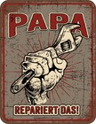 Deco Magnetic-Shield - Father Repairs The - Refrigerator Magnet Sayings Shield