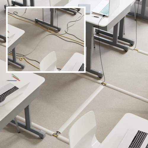 6Ft Floor Cord Cover, Cable Protector, Hide Extension Cords, Protect Cords, Prev - Picture 5 of 12