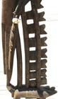 VINTAGE African Chi Wara Bambara Mali 50" tall w hair, cotton & basket Cap -LOOK — photo 5