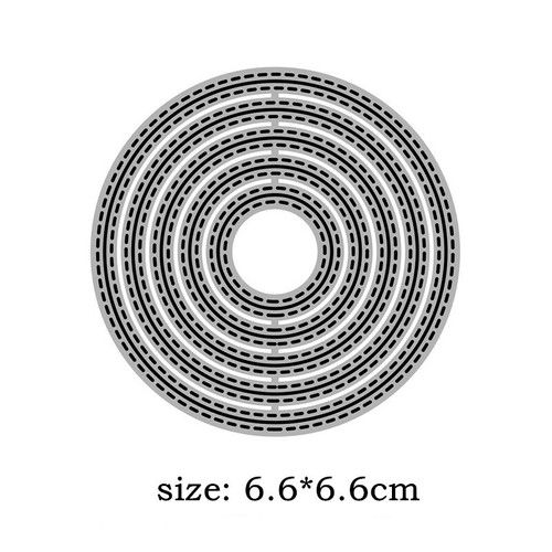 Neststich Kreis Etiketten Metall Schneidformen Prägung Schablone Schnittrahmen Handwerk - Bild 8 von 23