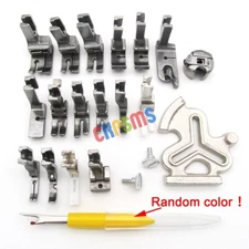16PCS PRESSER FOOT SET & PARTS FOR SINGER  20U, 95, 96, 195K, 196K, 491D, 591D