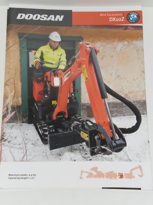 DOOSAN Mini excavators DX10Z Prospekt von 12/2019 ( b 120 )