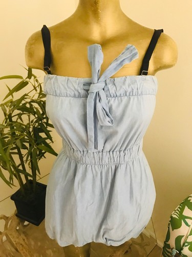 J. CREW Unique Y2K Denim BUBBLE DRESS Size XS - Picture 2 of 12