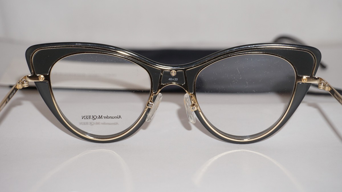 ALEXANDER MCQUEEN キャットアイフレムメカネ AM0512O 004 ALEXANDER MCQUEEN キャットアイフレムメカネ AM0512O 004