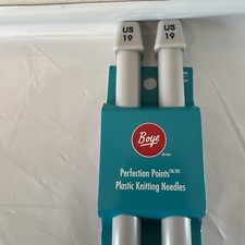 Boye Perfection Points Plastic Knitting Needles US 19 / 15 mm - NEW 