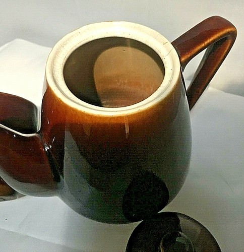 Vintage Stoneware Faiencerie de Thulin Belgium Tellurite Cafetiere - Picture 7 of 12