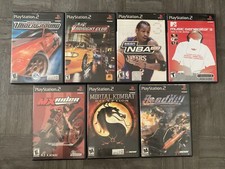 LOT OF 7 PS2 GAMES COMPLETE WITH MANUAL (MK Deception, Roadkill, and more!)