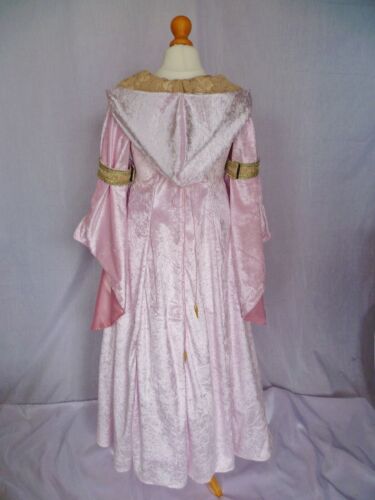 Girls Pink Medieval Dress Renaissance Gown made to measure from age 9 to 10 yrs - Picture 6 of 6