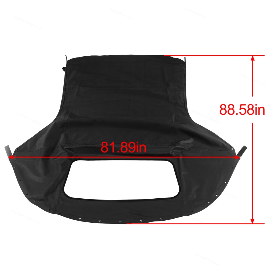 Plastic Window Sailcloth Convertible Fit 1996 1997 1998-2006 Chrysler Sebring Foto 3 de 4