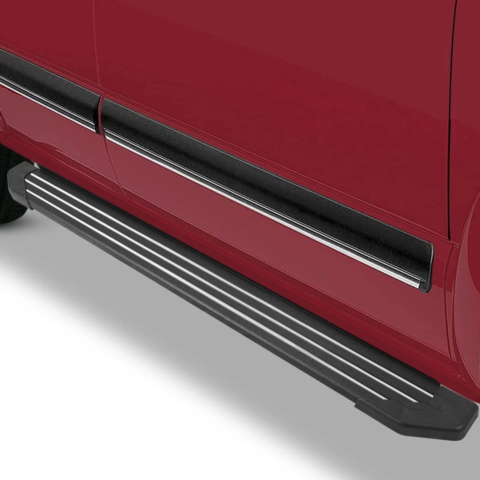 For 2011-2021 Jeep Grand Cherokee 5.5" Running Board BLK Aluminum+SS metal strip Foto 2 de 4