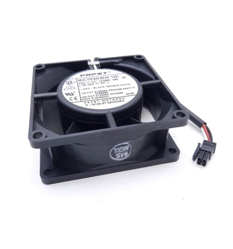EBM-Papst 8318/12H Axial Fan, 80 x 80 x 32mm, 31.8CFM, 36-56VDC 6W, 3-Wire - 第 2/5 張圖片
