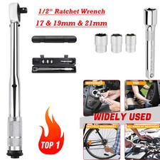 Torque Wrench 3 Sockets 17-19-21 mm Wheel Bolts Wheel Nut Wrench For Car Repair