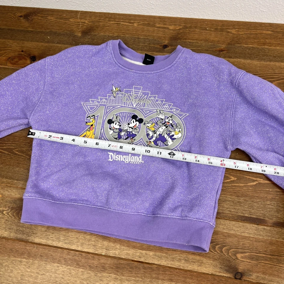 Толстовка блестящая Disney Parks для девочек 100-летний юбилей Mickey Mouse & Friends 7 - Изображение 4 из 4