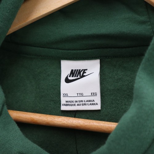 Nike Hoodie Men's 2XL Green Sportswear Club Fleece Pullover Sports Comfort Gym - Picture 7 of 13