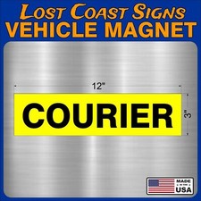 COURIER Heavy Duty Vehicle Magnet Truck Car Sticker Decal Sign