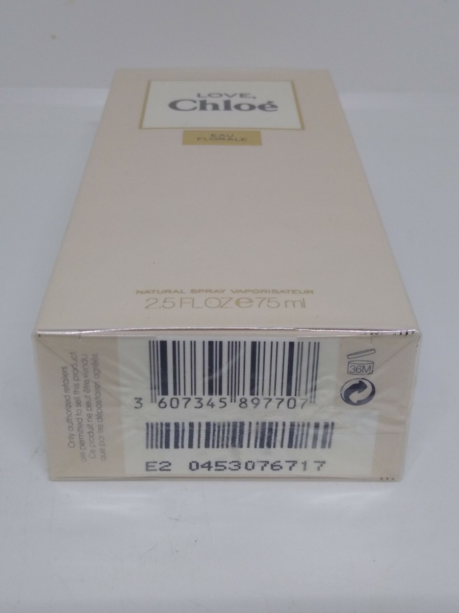 Chloe Love Eau Florale EDT 2.5o.z-75mL Discontinued SEALED BOX 100