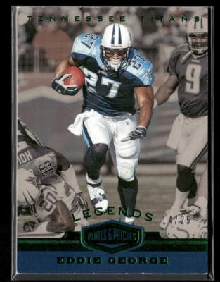 Eddie George 2019 Panini Plates & Patches #146 14/25 Green | eBay