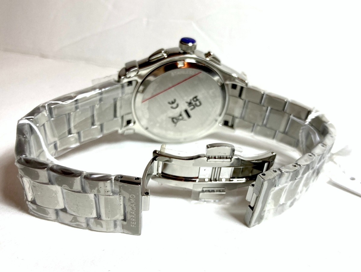 FERRAGAMO 1927 CHRONO SFKZ00423 GREEN DIAL STAINLESS STEEL FERRAGAMO 1927 CHRONO SFKZ00423 GREEN DIAL STAINLESS STEEL