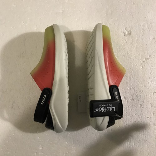 Crops Literide Color Dipped Crocs Green And Red New With Tags Size 4W/6W - 第 10/12 張圖片