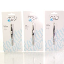 3 Beauty 360 Slant Tweezers Slant Tip for Precision Brand New Sealed