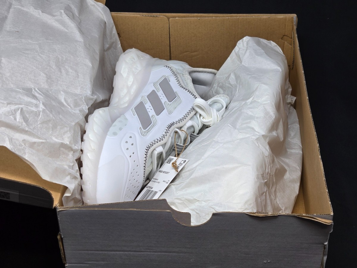 adidas Web Boost Mens Cloud White Sneakers Ultra Casual 
