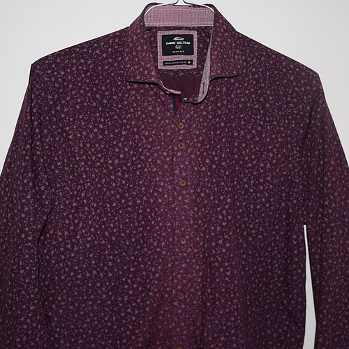 LOT OF 3 MEN'S Sz L / LARGE SLIM FIT SHIRTS ~ DENIM & FLOWER / BELTRAN / BRANDON - Picture 10 of 24
