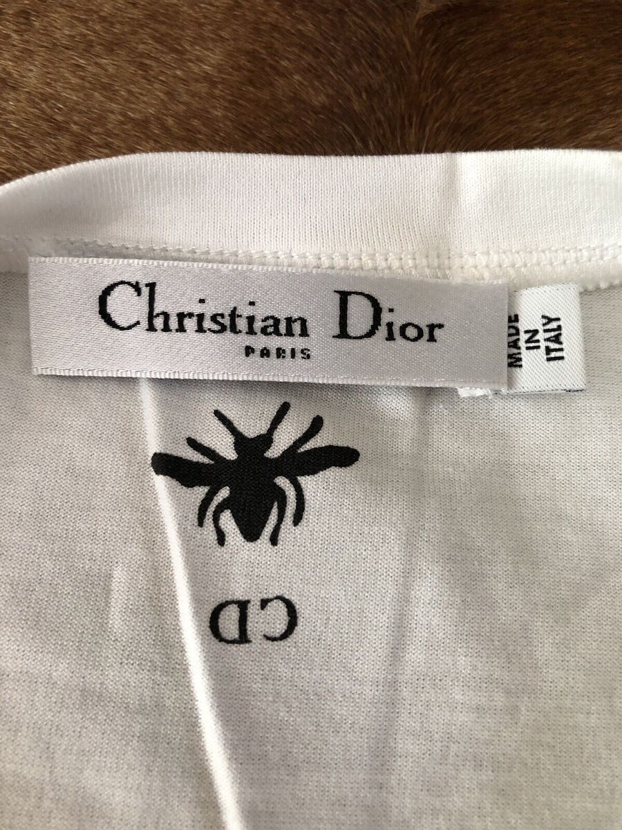 Christian Dior J'ADIOR Embellished Logo Tee Shirt Top Large Christian Dior J'ADIOR Embellished Logo Tee Shirt Top Large