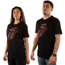 The Rolling Stones Unisex T-Shirt: Classic Tongue (Diamante) (XX-Large)