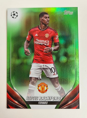 Marcus Rashford 073/199 Neon Green 23/24 Topps UEFA Club Competitions - Man Utd