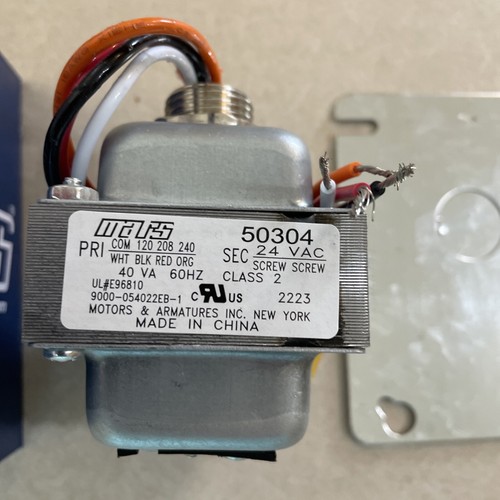 TRANSFORMADOR DE CONTROL MARS 50304 120/208/240VAC A 24VAC 60 HZ CON PLACA DE PIE DE NUEVO - Imagen 3 de 4