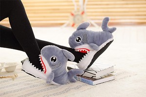 Adult-Shark-Head-Cotton-Slippers-Slip-Resistant-3D-Soft-Plush-Cotton-Slipper-HOT