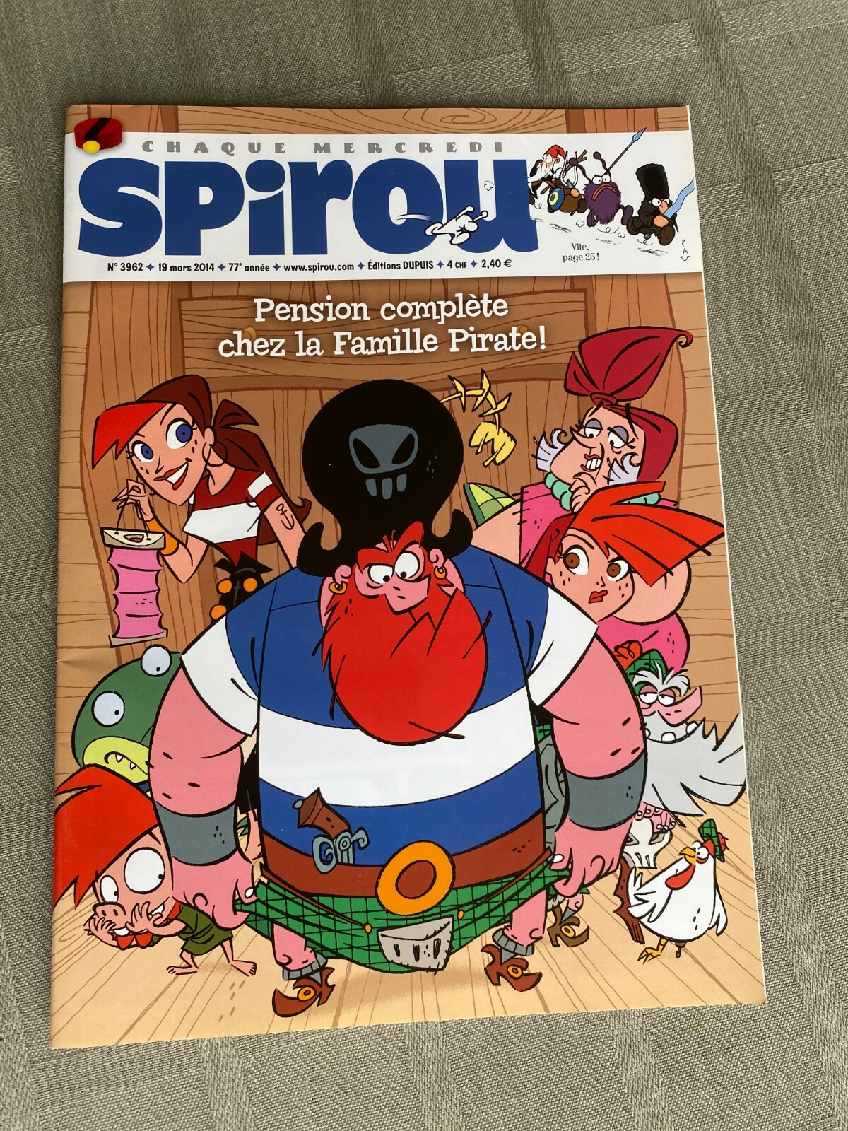 View Spirou No. 3962 2014 Excellent Condition Full Of His/Her Supplement Pépalo