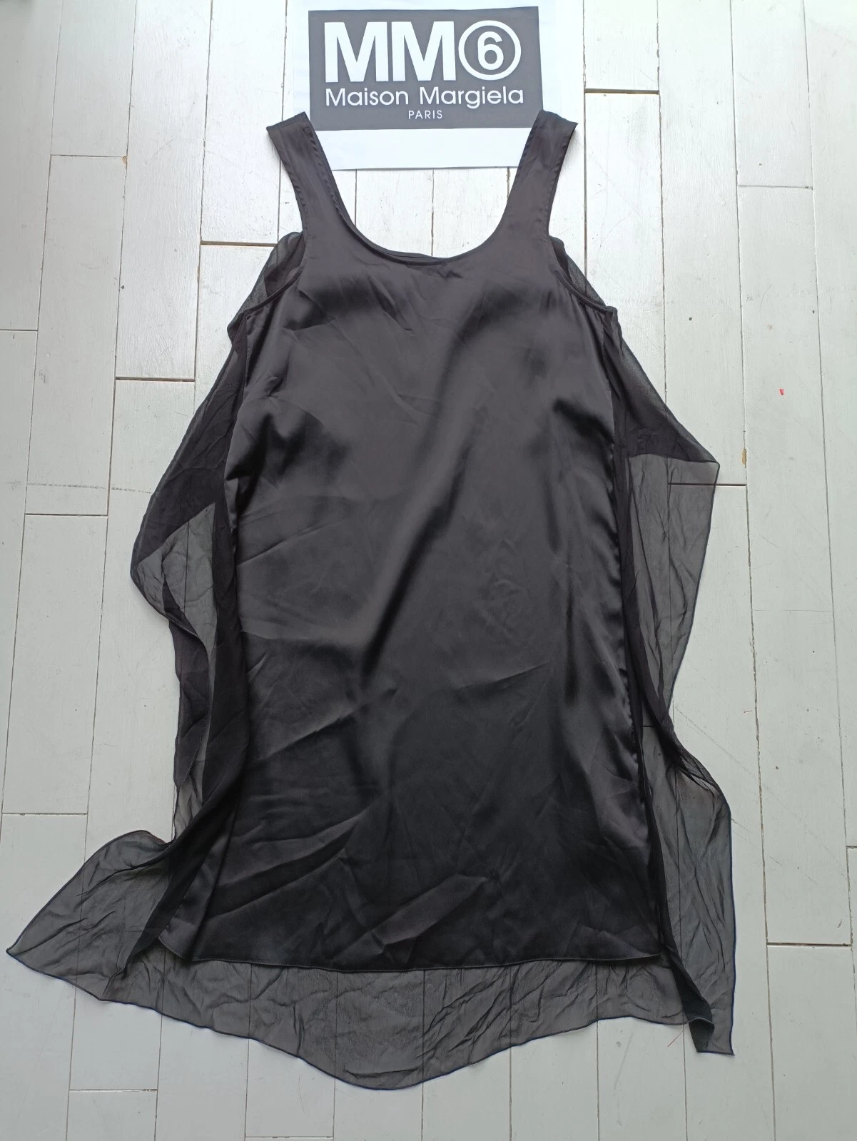 MAISON MARGIELA Maison Martin Margiela Piccolo Abito Nero LBD Taglia XS Costo STRAORDINARIO £500+