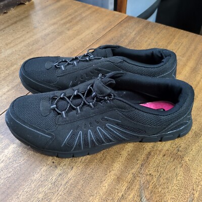 Slip On Womens All Black Walking Shoes Danskin Now Memory - Main Image