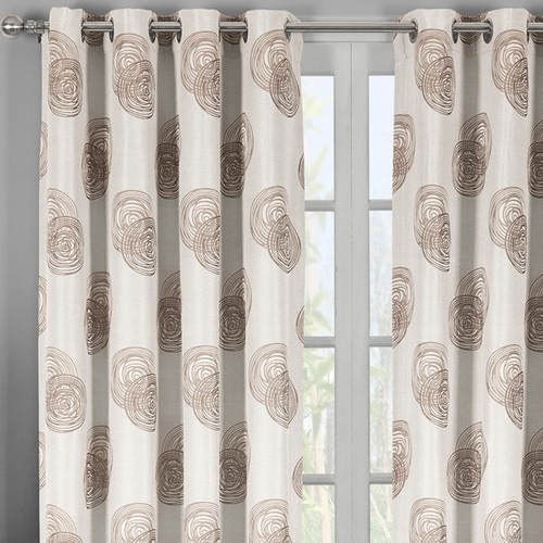 2PC Lafayette Window Grommet Panels Jacquard Textured Modern Chic Curtain Set - Picture 8 of 10